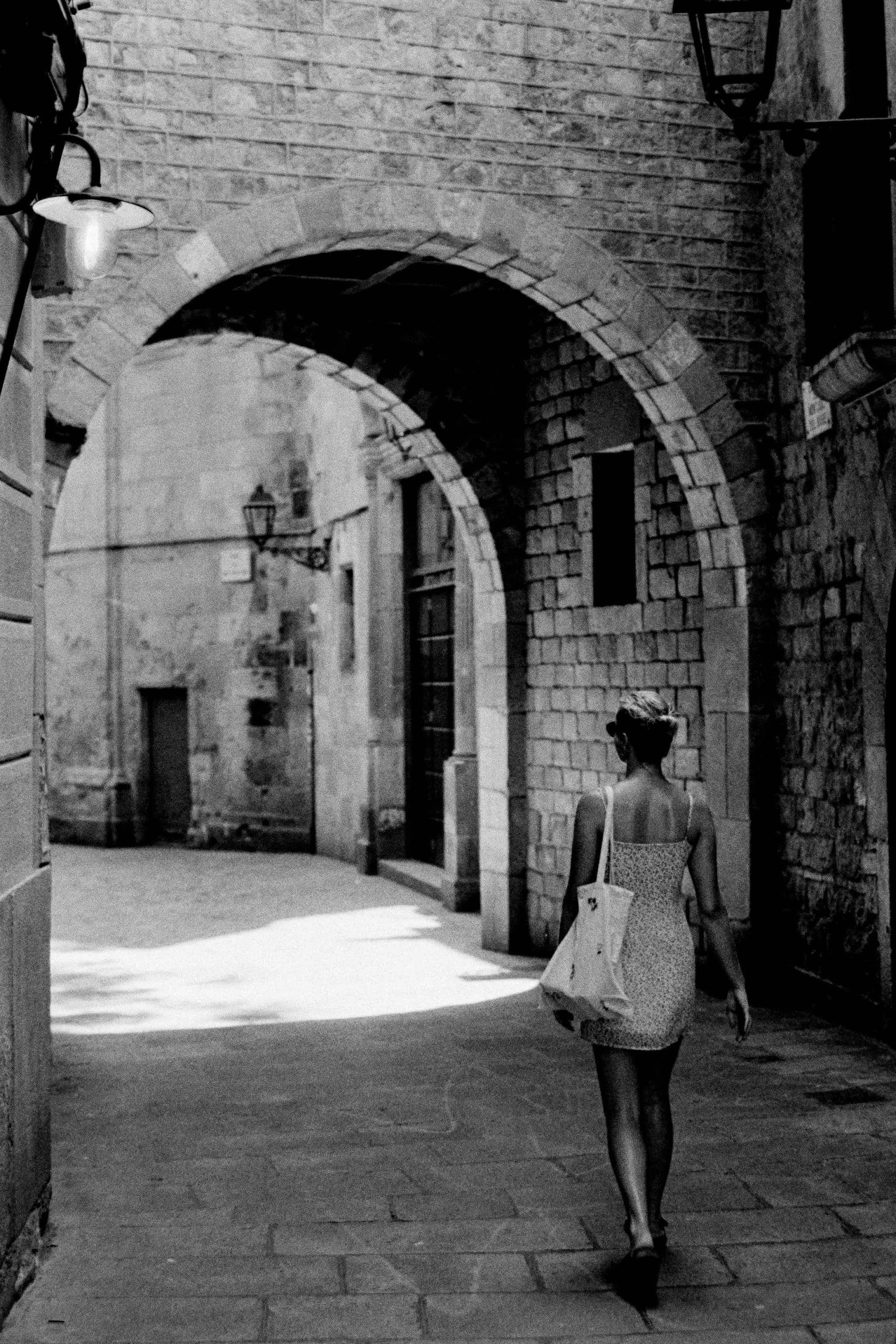 Barcelona, Spain. Canon FTb. Ilford HP5 Plus self-developed and scanned.